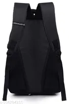 Polyester Backpack for Men & Women, Black
