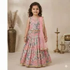 Rayon  Lehenga & choli For Girls, Multicolour 
