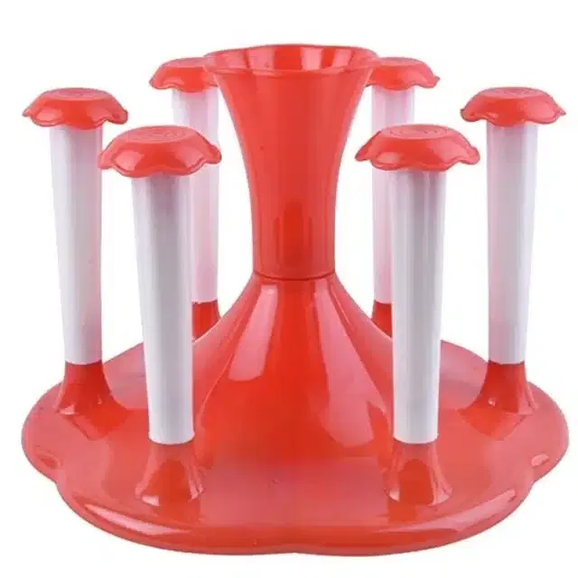 Plastic Glass Holder (Red)
