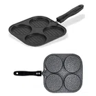 Aluminium 4 Section Appam Maker (Black)