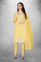 Chanderi Cotton Unstitched Dress Material for Women 