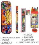 Combo of Spiderman & Unicorn Theme Stationery Kit for Kids 