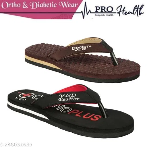 Flipflop for Women, Black, Pack of 2, Pack of 2 (6)