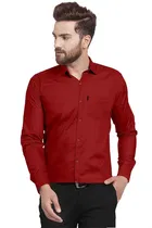 Men's Solid Full Sleeves Shirt 