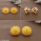 Premium Quality Gold Finish Stud Earrings Combo