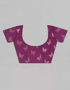 SVB बटरफ्लाई प्रिंटेड साड़ी फॉर वीमेन 