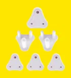 Child Safety Electric Socket Plug Guards, White, Pack of 6