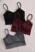 Cotton Solid Padded Bras for Women, Multicolour, Pack of 3 