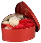 Artificial Roses with Teddy Bear Valentine's Day Gift Box 