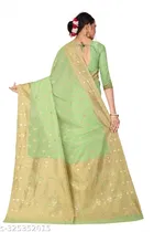 Cotton Zari Woven Saree for Women 
