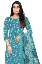 Cotton Floral Print Unstitched Suits Fabric for Women 