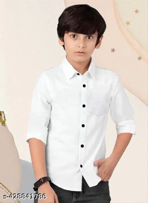 Cotton Kurta Set for Boys (White, 12-13 Years)