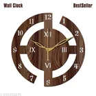 Wooden Wall Clock (Brown)