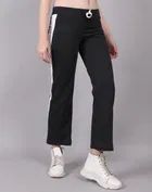 Cotton Colorblocked Trackpant for Women 