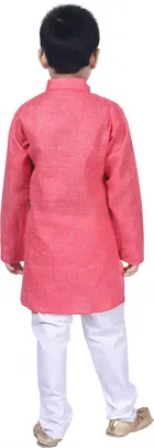 Cotton Embroidery Kurta & Pajama Set for Boys 