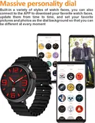 Tecsox GT9 IPS TFT Display Big Inch Dial Smart Watch - Black