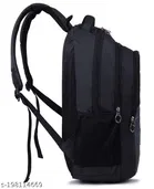 Nylon Backpack for Men & Women, Black