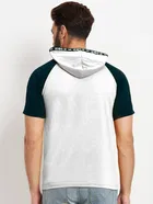 Hooded Printed Full Sleeves T-shirt for Men 