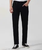 Denim Slim Fit Jeans for Men (Black, 38)