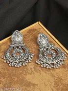Silver oxidised Premium quality Latest Designer Earrings for Women 