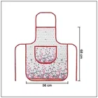 Krishna E Quilted Maroon Flower Apron 68x58cms 