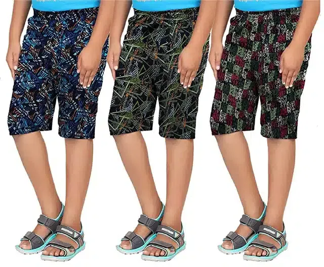Shorts for Boys (Pack of 3) (Multicolor, 4-5 Years)