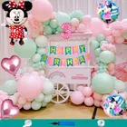 Minnie Mouse Theme 3rd Happy Birthday Decoration Items For Girls , Multicolor, Pack of 110