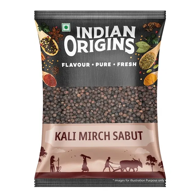 इंडियन ओरिजिन्स काली मिर्च साबुत 25 g