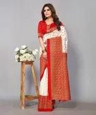 Printed Saree with Unstitched Blouse Piece for Women 