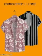 Casual Shirts for Men, Pack of 2 