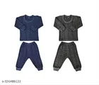 Cotton Thermal Set for Kids (Multicolor, 0-3 Months) (Set of 2)