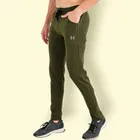 Lycra Nylon Logo Printed Track Pant for Men 