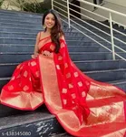 Banarasi Silk Zari Woven Saree for Women 