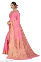 Chanderi Cotton Zari Woven Saree for Women 