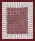 Jaipuri Cotton Double Bedsheet with 2 Pillow Covers | 80x90 Inch | Ethnic motifs maroon and white | Traditional Rajasthani Print
