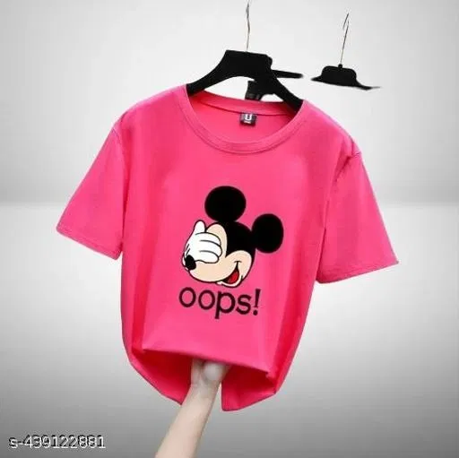Polycotton T-shirt for Women, Pink (M)