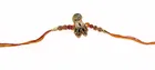 Alloy Rakhi with Greeting Card & Roli Chawal 