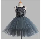 Net Solid Frock for Girls 