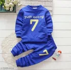 Hosiery Cotton Full Sleeves T-Shirt with Pant Clothing Set for Kids 