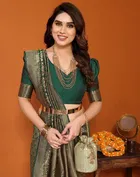 Banarasi Silk Zari Woven Saree for Women 