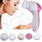 Massager 5 in 1 Portable Electric Facial Cleaner Battery Powered Multifunction Massager, Face Massage Machine For Face, Facial Machine, Beauty Massager, Facial Massager For Women 