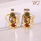 Alloy Nath Nosepins for Women (Multicolor, Pack of 2)