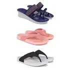 Combo of Heels with Slippers for Women 