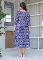 Rayon Kurti for Women, Blue 