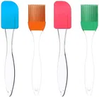 Silicone Spatulas with Oil Brushes (Multicolor, Set of 2)