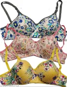 Cotton Blend Printed Padded Bra for Women 