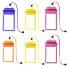 PVC Waterproof Sealed Rain Protection Cover for Mobile (Multicolor, Pack of 6)