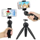 Mini Tripod with Universal Mobile Clip Holder Compatible with All Mobile Phones (Black)