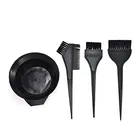 Combo of 3 Pcs Dye Brushes with Mixing Bowl for Hair Colour (Black, Set of 2)