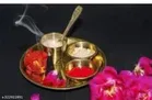 Brass Bhog Plate Set 